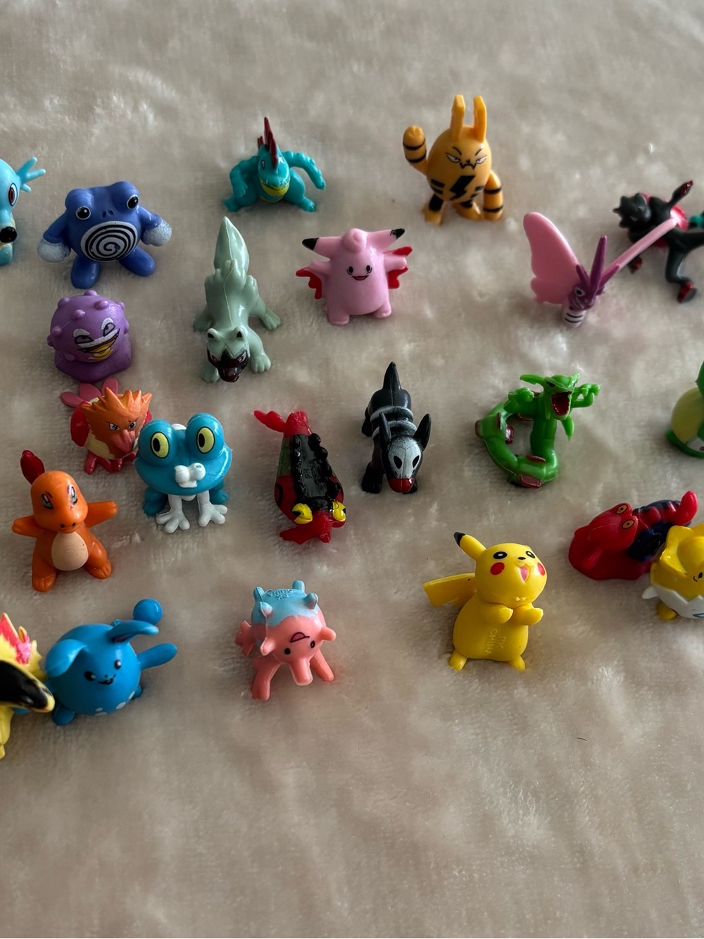 Pokemon Mini Figure Lot - Yellow, Pink, Blue & Green Characters